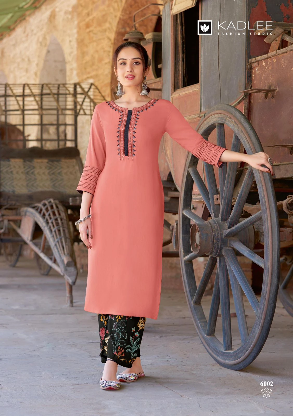 Kadlee Kaveri Heavy Rayon Wholesale Kurti with Pant Catalog — Wholesale Kurtis, Kadlee Fashion Studio wholesale from Surat — Photo 5